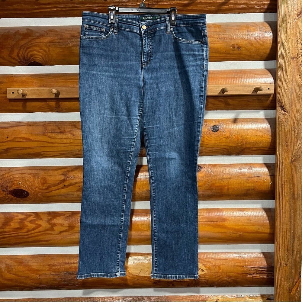 Ralph Lauren Dark‎ Blue Ankle Jeans Womens 14W